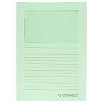 L-map met venster, 120 g/m², A4, 100 stuks, lichtgroen