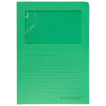 L-map met venster, 120 g/m², A4, 100 stuks, groen