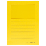 L-map met venster, 120 g/m², A4, 100 stuks, geel