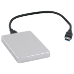 Externe harde schijf USB 3.0, zilver, 1 TB