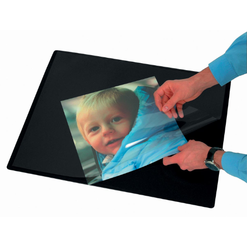 Productafbeelding Onderlegger, ft 63 x 50 cm, zwart, met folie - Afbeelding 1