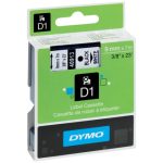 Labelcassette 40913 type D1 9 mm zwart op wit