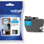 Inktcartridge, 550 pagina's, LC-422C, cyaan
