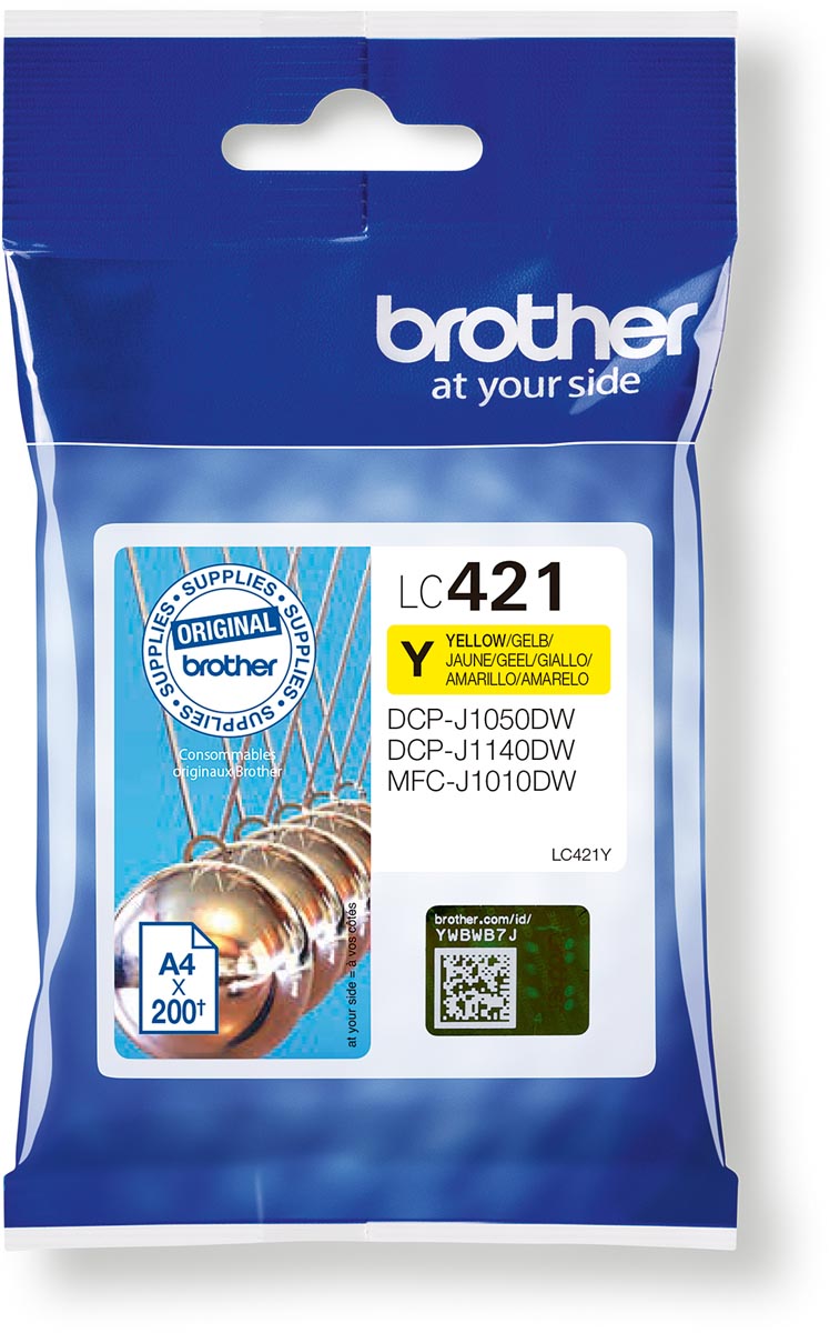 downloaden - 2025-11-28T221743.873 Inktcartridge, 200 pag. LC-421Y, yellow - Afbeelding 1