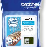 Inktcartridge, 200 pag. LC-421C, Cyan
