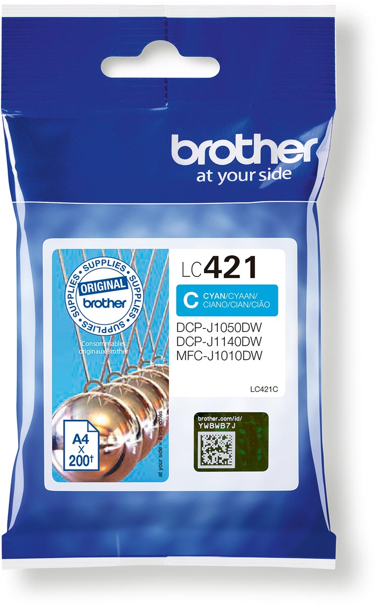 downloaden - 2025-11-28T221923.188 Inktcartridge, 200 pag. LC-421C, Cyan - Afbeelding 1