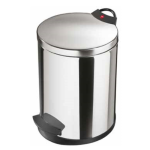 Pedaalemmer 12 L mat chroom